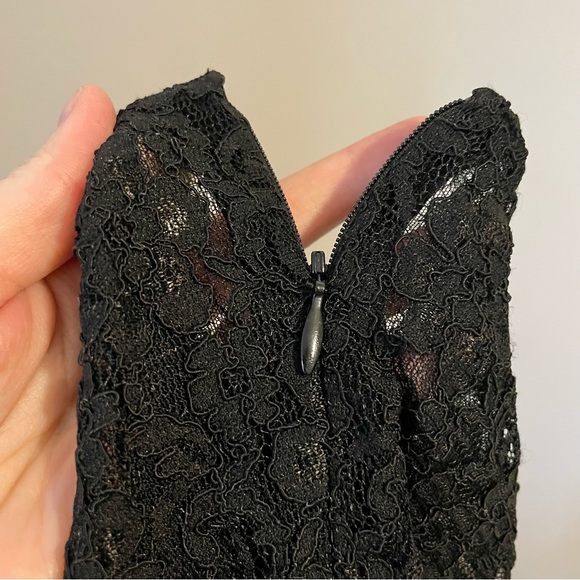 Y2K Vintage black lace Moda International halter top - Picture 11 of 14